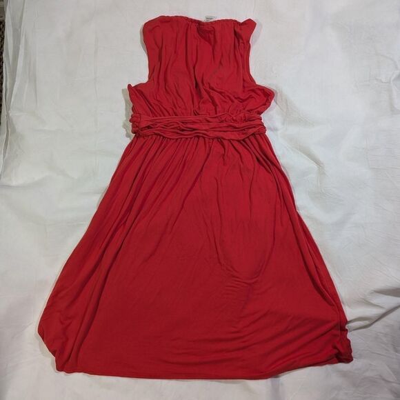 Vintage Max Studio Women's Burnt Orange Dress - Picture 6 of 8